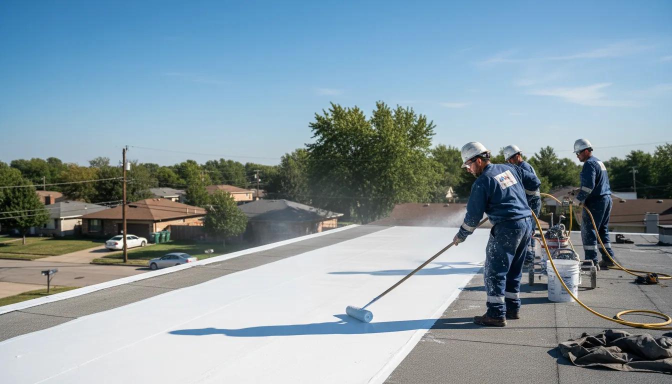 Commercial roof coating in Mclean, TX near me